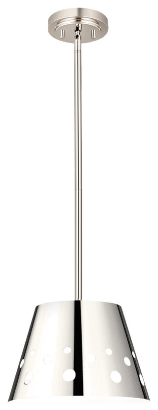 Zlite 6014-12PN 1-Light Chandelier, Polished Nickel