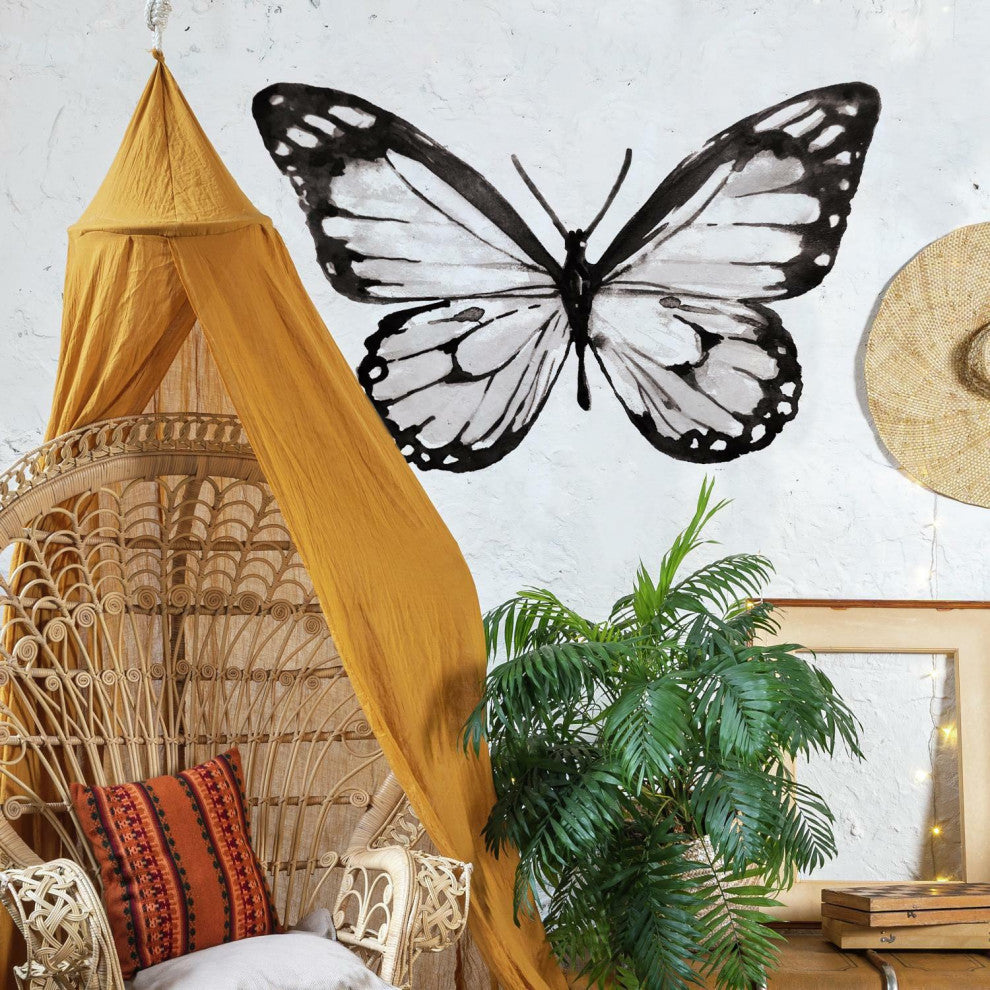 Watercolor Butterfly Peel And Stick Giant Wall Decals