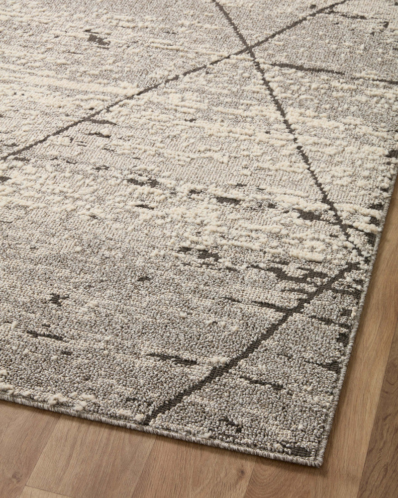 Loloi II Fabian Grey/Charcoal 4'x6' Accent Rug