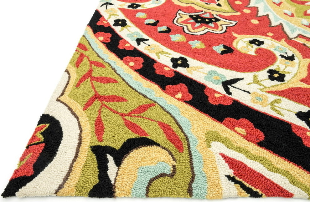 Loloi FRANCESCA FC09 RED / BLACK RUG