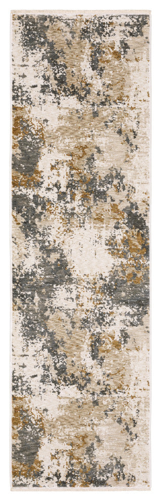 Oriental Weavers Hayden HAY10 Abstract Rug, Beige, 3'3"x5'
