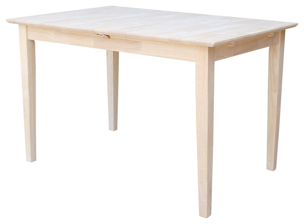 International Concepts Unfinished Rectangular Shaker Dining Table