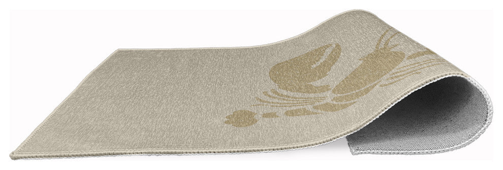 Lobster Nautical Chenille Rug