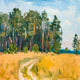 "Leave the Roads" Painting Print on Wrapped Canvas, 48x48