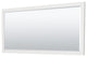 Miranda 84" Double Vanity, Quartz Top, 3-Hole, Nickel Trim, 70" Mirror