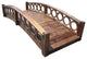 SamsGazebos Rose Garden Bridge With French Ring Railings 8-foot