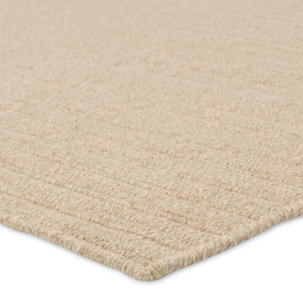 Jaipur Living Venue TEP03 Handmade Solid Tan Area Rug, 6'x9'