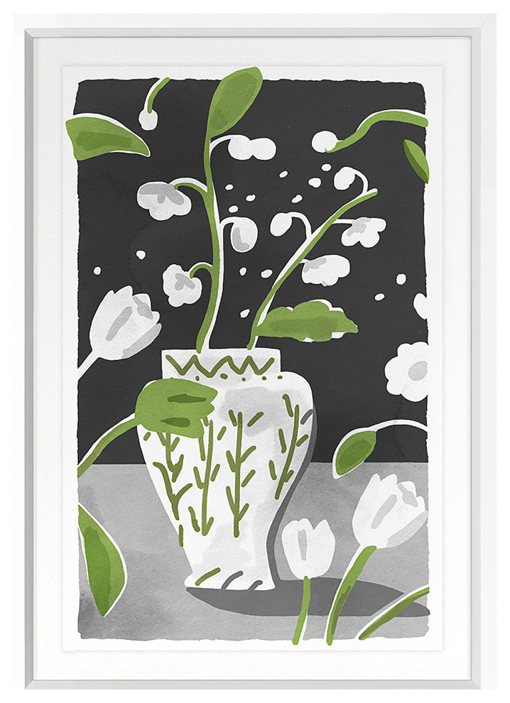 Peterloon Tall Fine Art Print, White, 40"x28"