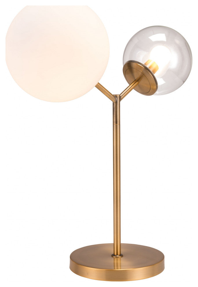 Gold Solar Eclipse Table or Desk Lamp