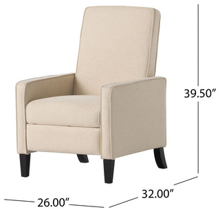 GDF Studio Olirdy Beige Fabric Recliner Chair