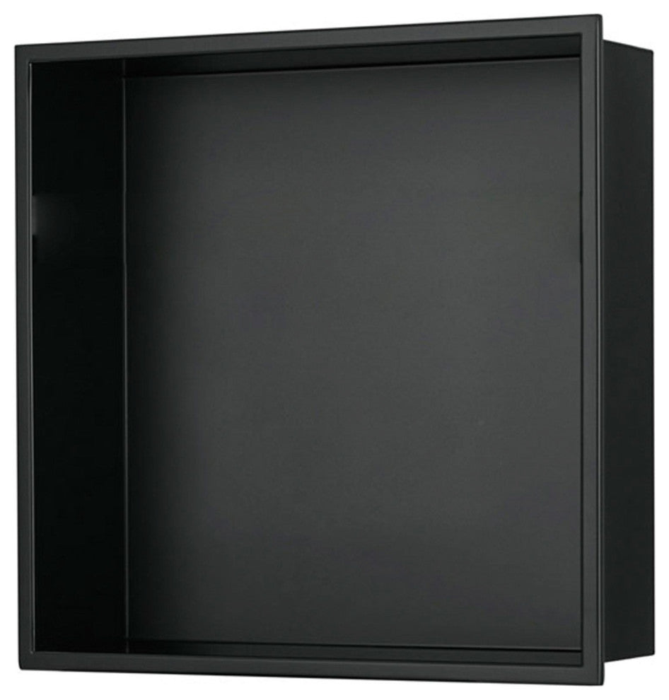 Pulse NI-1212-MB ShowerSpas Stainless Steel Niche In Matte Black