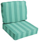 Sorra Home Preview Lagoon Corded Deep Seating Cushion Set, 27"x29"x5"