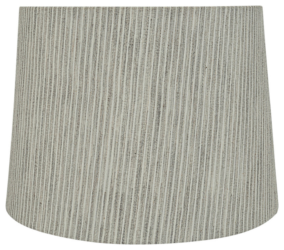 Aspen Creative 32952 Hardback Empire Spider Lamp Shade in Light Grey 12"x14"x10"