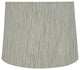 Aspen Creative 32952 Hardback Empire Spider Lamp Shade in Light Grey 12"x14"x10"