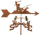 Fisherman Weathervane With Deck Mount