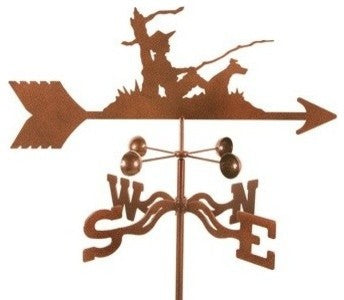 Fisherman Weathervane With Deck Mount