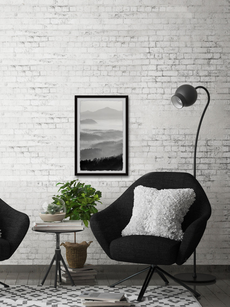 "Gray Days" Framed Painting Print, 12x18