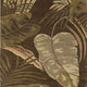 3' X 5' Mocha Leaves Wool Area Rug