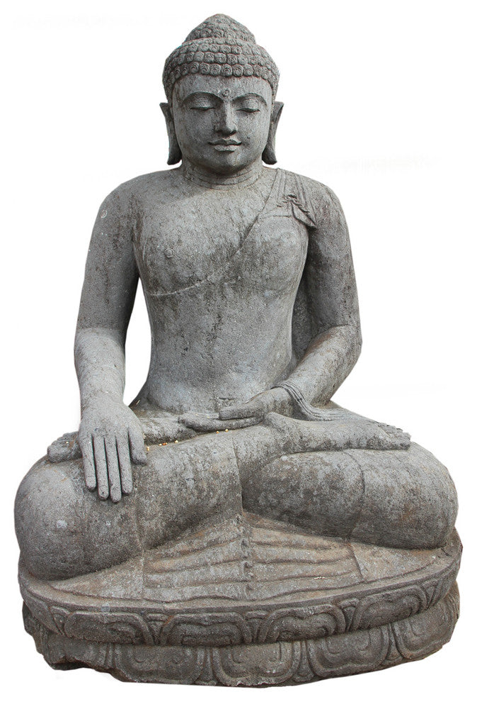 Large Stone Sitting Buddha
