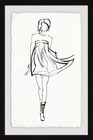 "Fun and Flirty" Framed Painting Print, 12"x18"