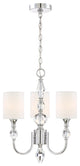 Evi 3-Light Chandelier, Chrome