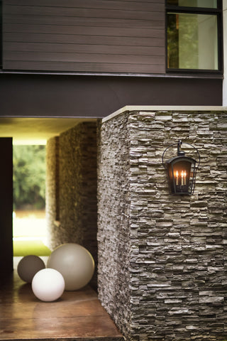 Hinkley Yale Large Wall Mount Lantern, Black