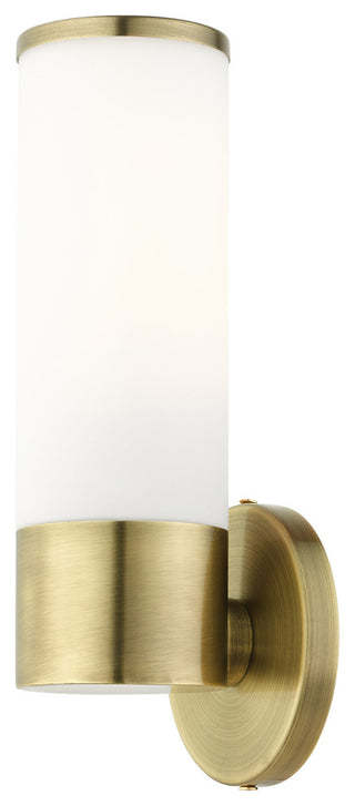 Antique Brass Contemporary, Minimal, Urban, Clean Single Sconce