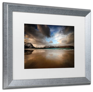 Philippe Sainte-Laudy 'Ramberg Beach' Art, Silver Frame, 16"x20", White Matte