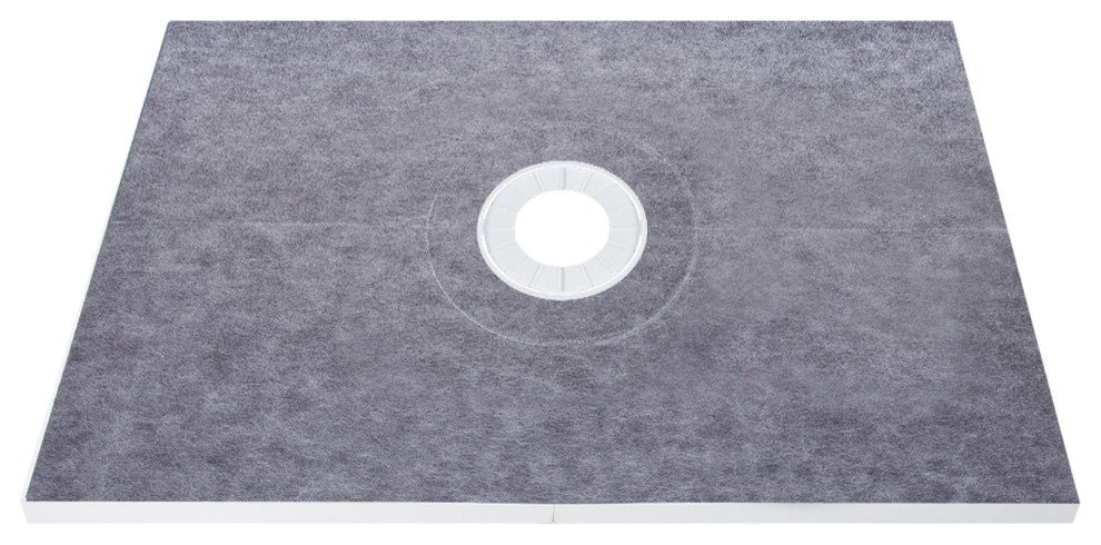 VEVOR Shower Curb Kit, Watertight Overlay With 4" Offset Bonding Flange, 38"x60"