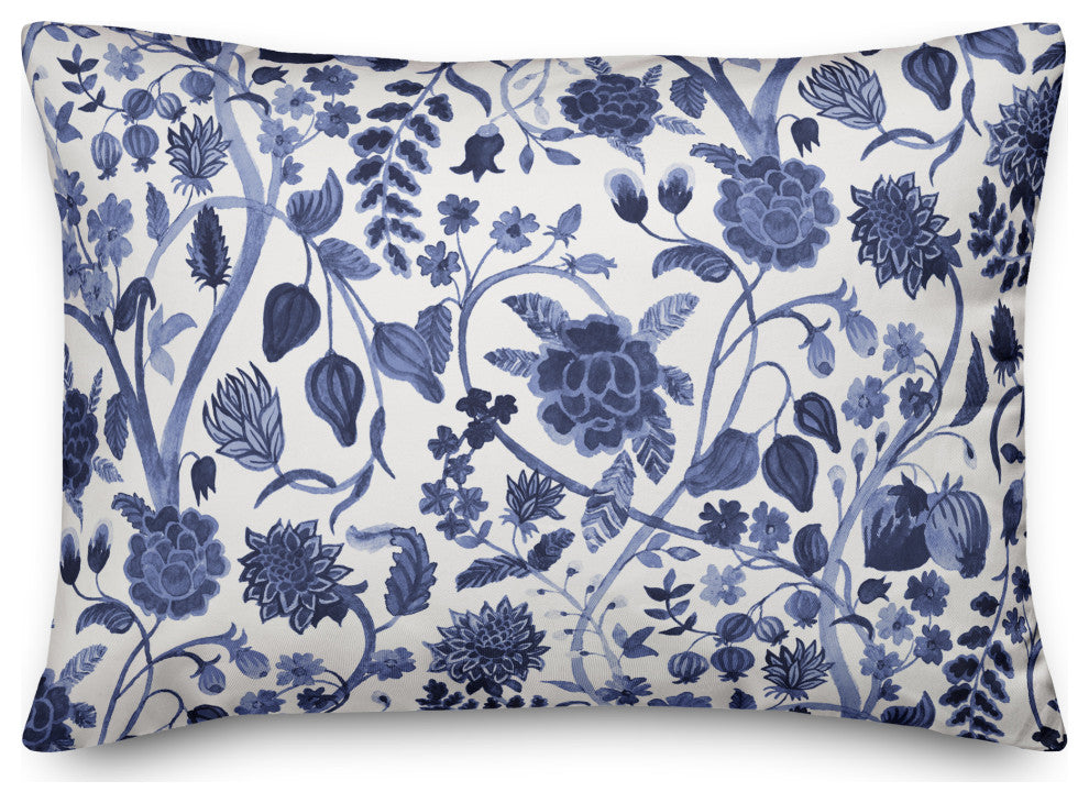 Watercolor Floral 14x20 Spun Poly Pillow