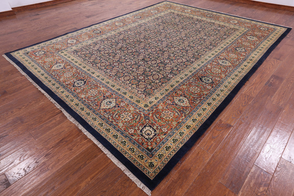 Hand Knotted Persian Hill Herati Wool Rug 9' 0" X 12' 0" Q7169