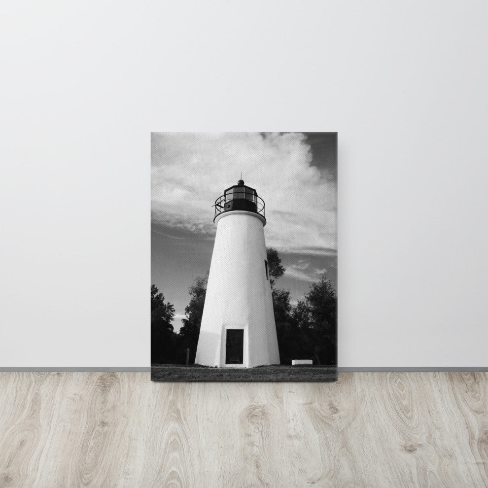 Touch the Sky Coastal Landscape Photo Canvas Wall Art Print, 18" X 24"