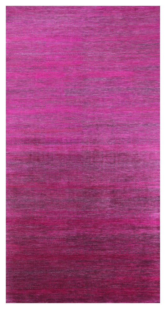 Super Savannah Gabbeh Hand Knotted Wool and Silk Rug 8' 0" X 15' 8"- Q6131