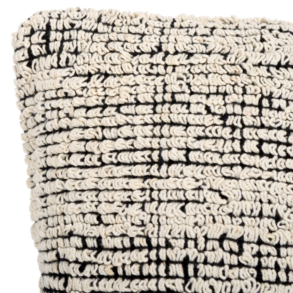 Safavieh Kailo Pillow, Cream/Black