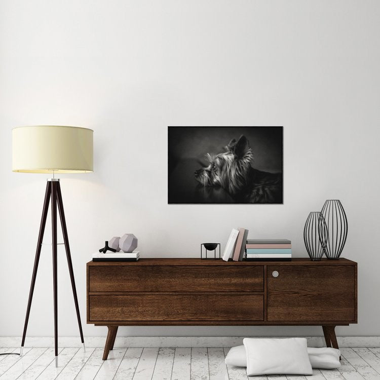 "I Have Been Waiting For You" Framed Canvas Giclee by Krisztina Lacz, 37x25"