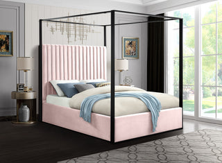 Jax Velvet Bed, Pink, Queen