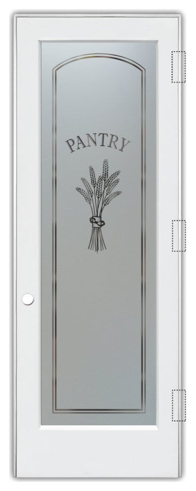 Pantry Door - Bundled Wheat Petite - Primed - 24" x 96" - Knob on Left -...