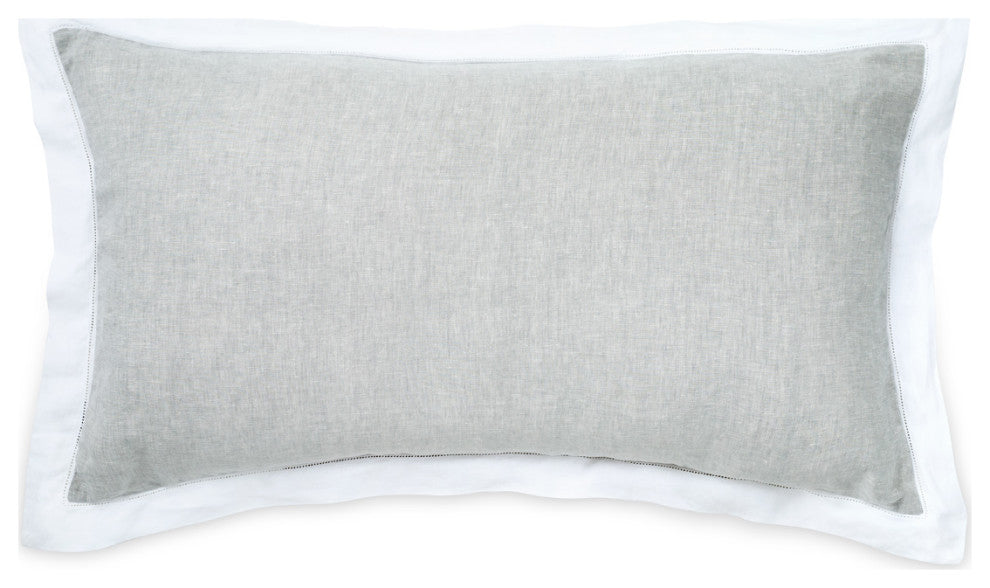 Atina 7-Piece King Linen Duvet Set, Gray