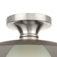 Trimble Collection One-Light Brushed Nickel 12" Semi-Flush Mount
