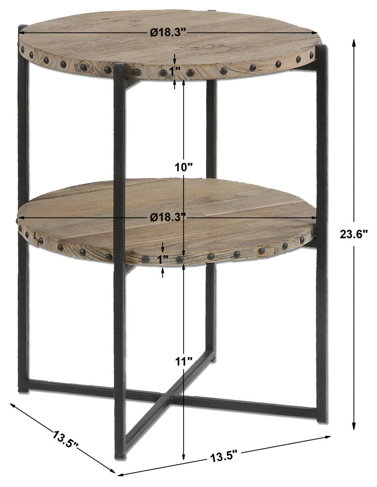 Uttermost Kamau Round Accent Table