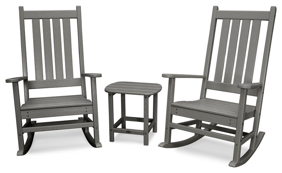 Vineyard 3-Piece Rocking Set, Slate Gray