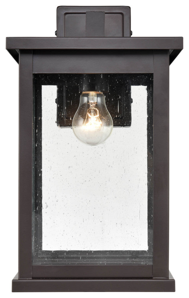 1 Light 8.5 in. Powder Coat Bronze Outdoor