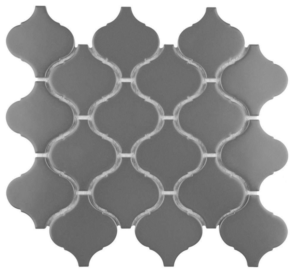 Metro Lantern Matte Dark Grey Porcelain Floor and Wall Tile