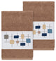 Khloe 2 Piece Embellished Hand Towel Set