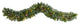 6' Snow Tipped Christmas Artificial Garland With 35 Clear LED Lights/Pine Cones
