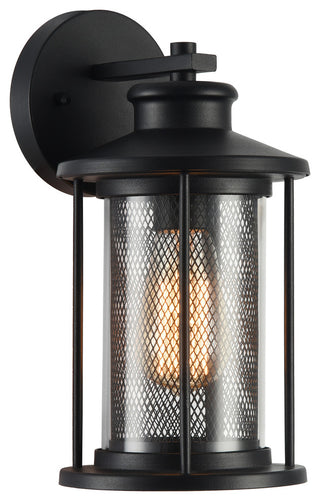 Chloe Lighting Crichton Transitional 1 Light Outdoor Wall Sconce, Black, 11"