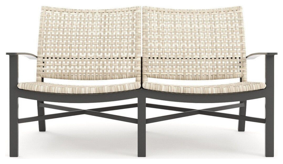 Jasper Loveseat, Textured Pewter