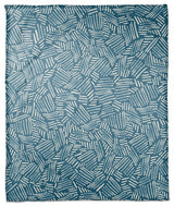 Watercolor Stripe Pattern 50x60 Coral Fleece Blanket