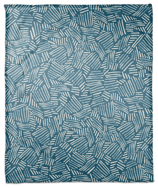 Watercolor Stripe Pattern 50x60 Coral Fleece Blanket