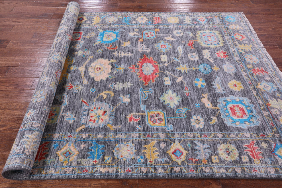 6' 1" X 9' 1" Turkish Oushak Hand Knotted Wool Rug - Q15620